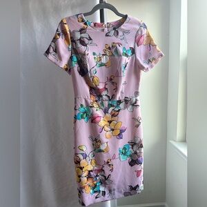 Express White Dress w/ Neon Belt